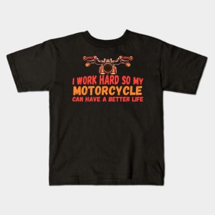 Motorcyle Lover Funny GIft Kids T-Shirt